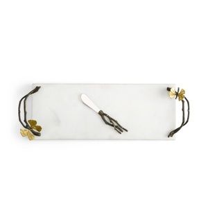 Michael Aram butterfly ginkgo small cheeseboard with knife